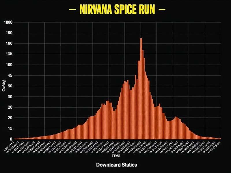 Nirvana Spice Run - Download Statistics Nirvana Spice Run download statistics graph